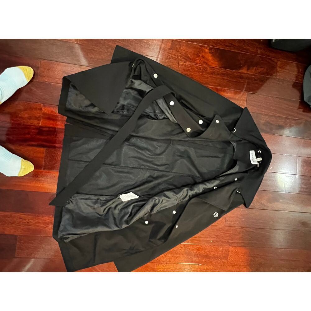 Calvin Klein black waterproof jacket trench coat size M - Picture 7 of 12
